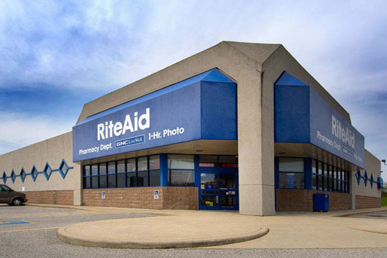 RiteAid store exterior with blue signage.